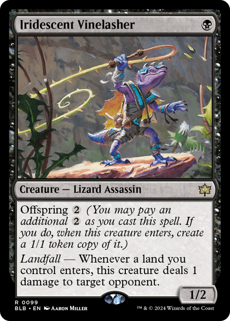 {@R} Iridescent Vinelasher (Promo Pack) [Bloomburrow Promos][PP BLB 099]