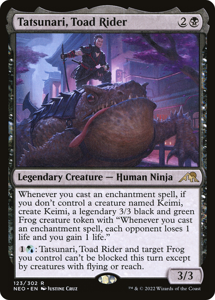{R} Tatsunari, Toad Rider [Kamigawa: Neon Dynasty][NEO 123]