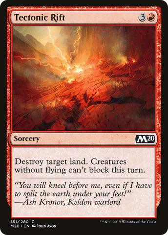 {C} Tectonic Rift [Core Set 2020][M20 161]