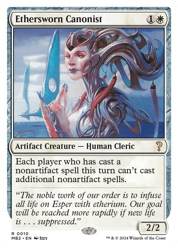 {R} Ethersworn Canonist (White Border) [Mystery Booster 2][MB2 010]
