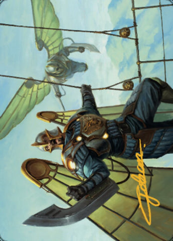 {A} Air Marshal Art Card (Gold-Stamped Signature) [The Brothers' War Art Series][GS ABRO 008]