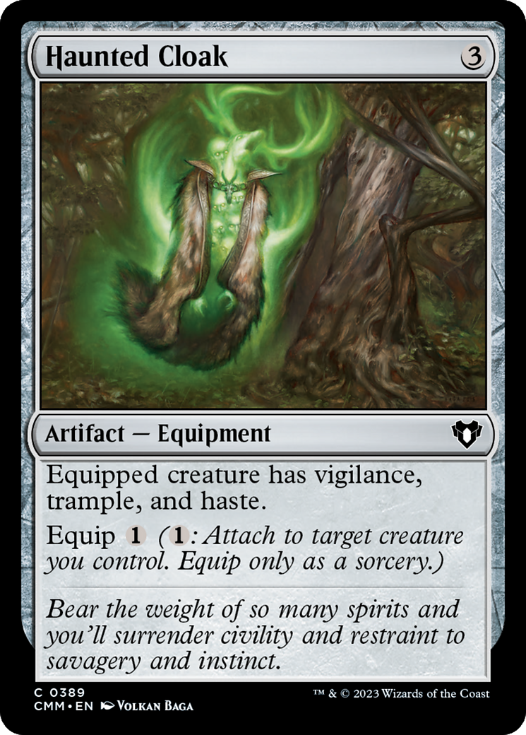 {C} Haunted Cloak [Commander Masters][CMM 389]