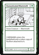 {R} Domesticated Mammoth (2021 Edition) [Mystery Booster Playtest Cards][CMB1 072]