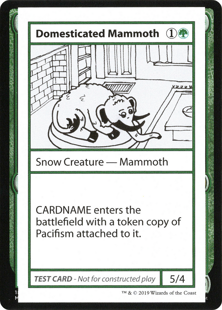 {R} Domesticated Mammoth (2021 Edition) [Mystery Booster Playtest Cards][CMB1 072]