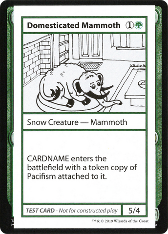 {R} Domesticated Mammoth (2021 Edition) [Mystery Booster Playtest Cards][CMB1 072]