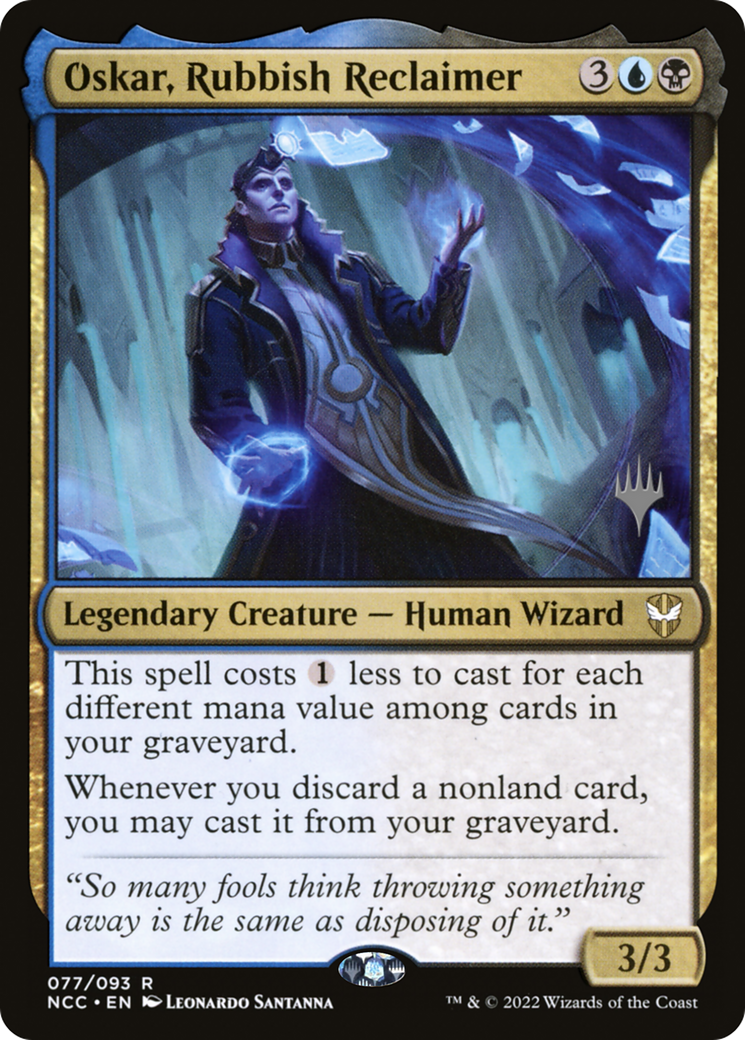 {R} Oskar, Rubbish Reclaimer (Promo Pack) [Streets of New Capenna Commander Promos][PP NCC 077]