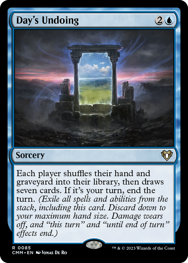 {R} Day's Undoing [Commander Masters][CMM 085]