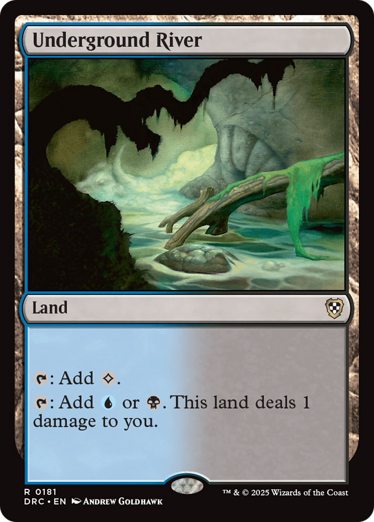{R} Underground River [Aetherdrift Commander][DRC 181]
