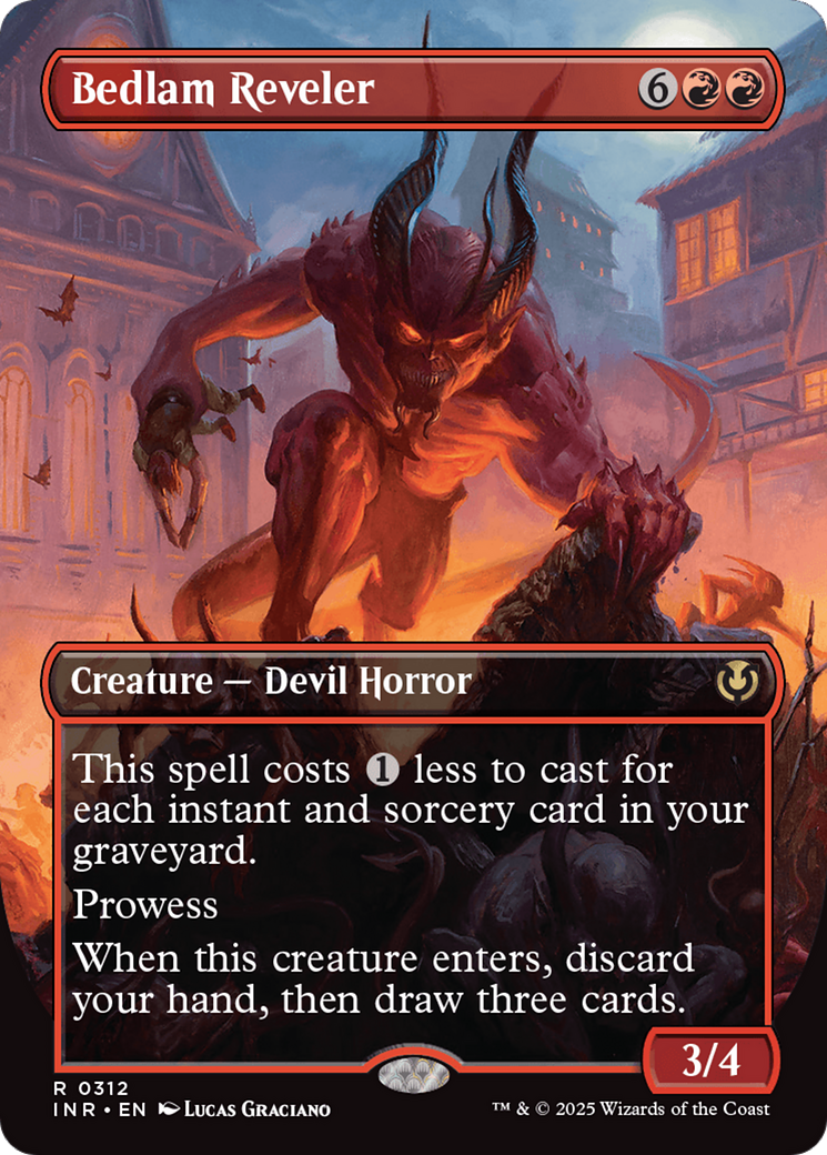 {R} Bedlam Reveler (Borderless) [Innistrad Remastered][INR 312]