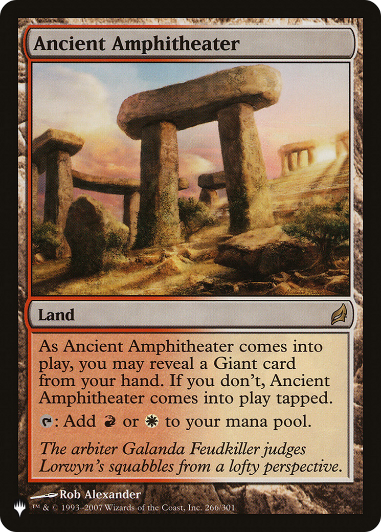 Ancient Amphitheater [LIST 266]