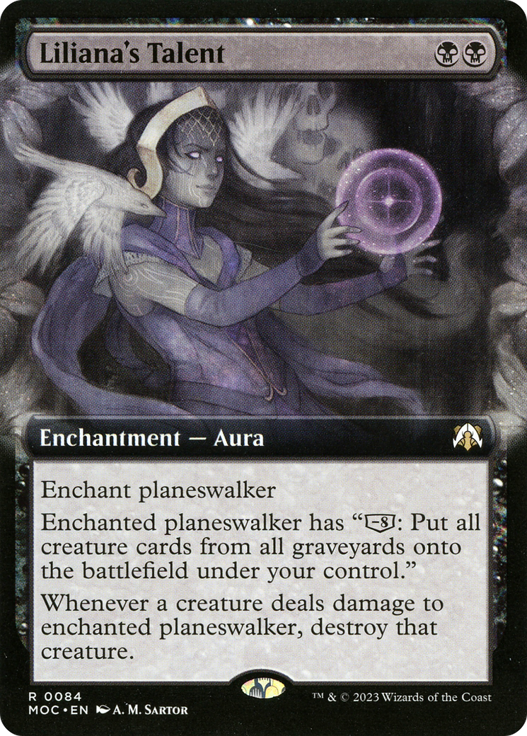 {R} Liliana's Talent (Extended Art) [March of the Machine Commander][MOC 084]