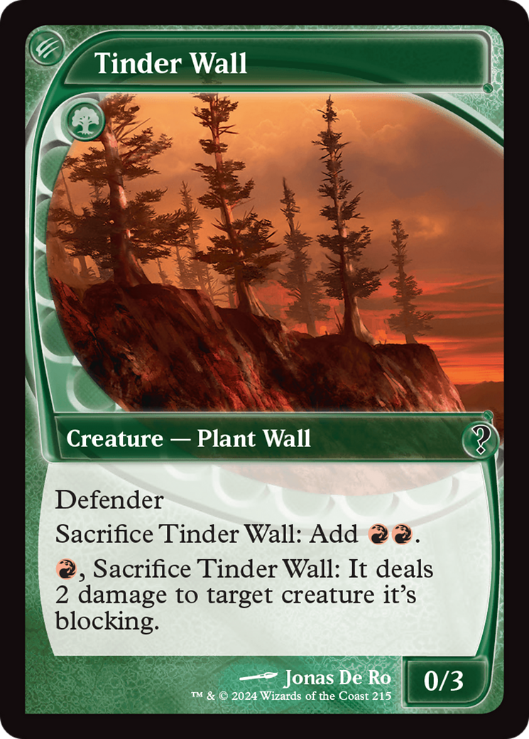 {C} Tinder Wall (Future Sight) [Mystery Booster 2][MB2 215]