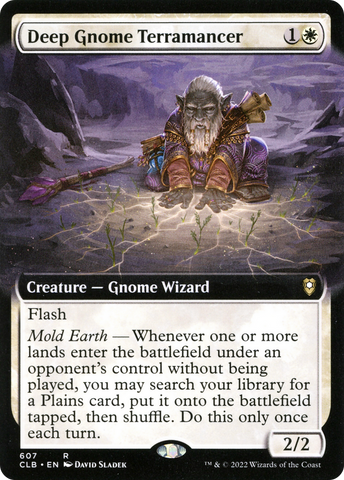 {R} Deep Gnome Terramancer (Extended Art) [Commander Legends: Battle for Baldur's Gate][CLB 607]