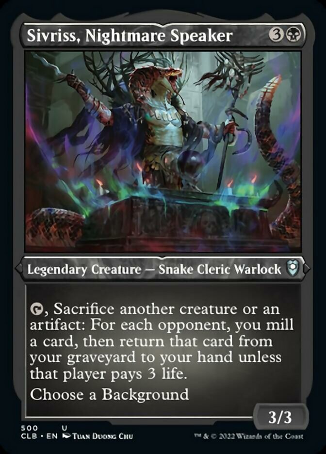 {C} Sivriss, Nightmare Speaker (Foil Etched) [Commander Legends: Battle for Baldur's Gate][CLB 500]