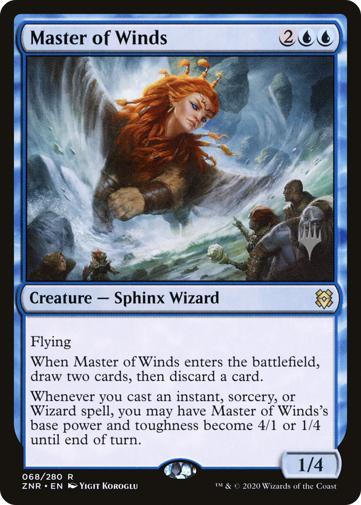 {R} Master of Winds (Promo Pack) [Zendikar Rising Promos][PP ZNR 068]