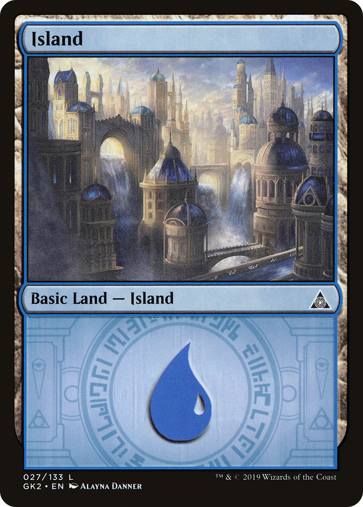 {B}[GK2 027] Island (27) [Ravnica Allegiance Guild Kit]