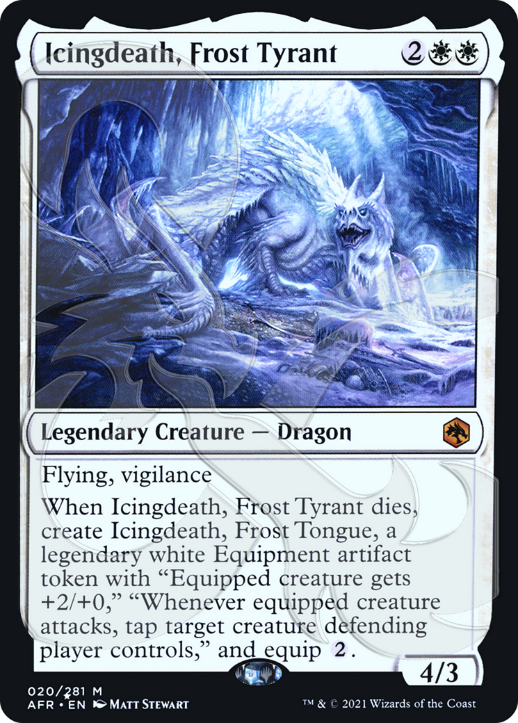 {R} Icingdeath, Frost Tyrant (Ampersand Promo) [Dungeons & Dragons: Adventures in the Forgotten Realms Promos][AMP AFR 020]