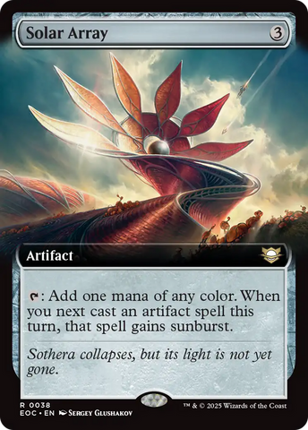 {@@ EOC R} Solar Array (Extended Art) [Edge of Eternities Commander][EOC 038]