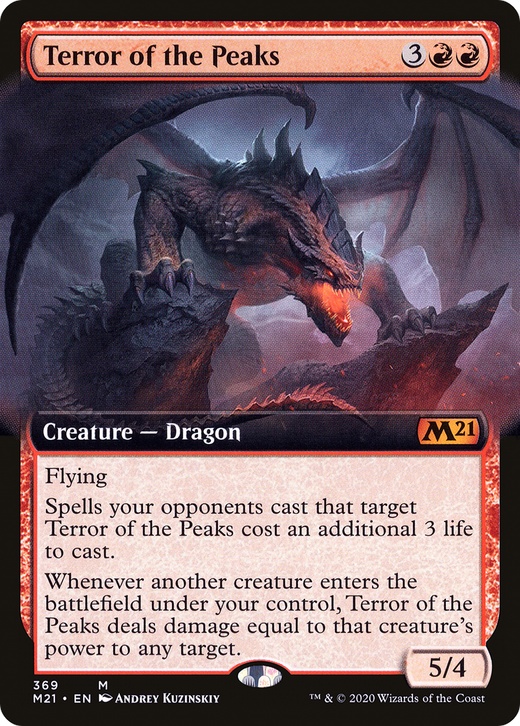{R} Terror of the Peaks (Extended Art) [Core Set 2021][M21 369]