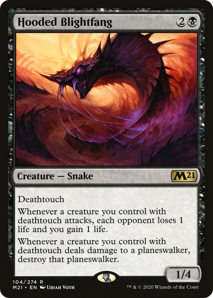 {R} Hooded Blightfang [Core Set 2021][M21 104]