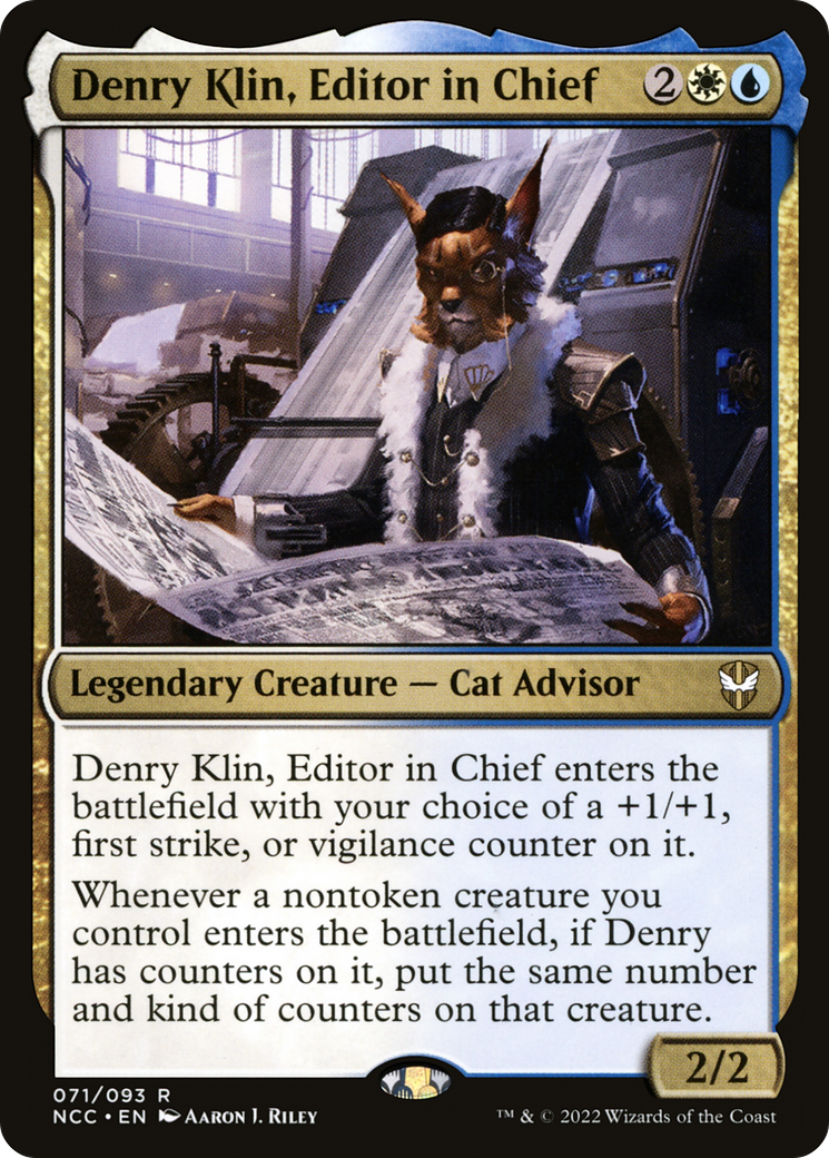 {R} Denry Klin, Editor in Chief [Streets of New Capenna Commander][NCC 071]