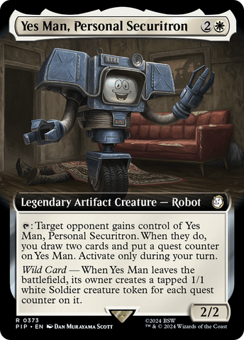 {R} Yes Man, Personal Securitron (Extended Art) [Fallout][PIP 373]
