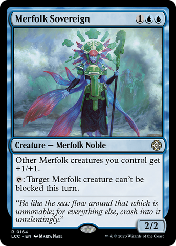 {R} Merfolk Sovereign [The Lost Caverns of Ixalan Commander][LCC 164]