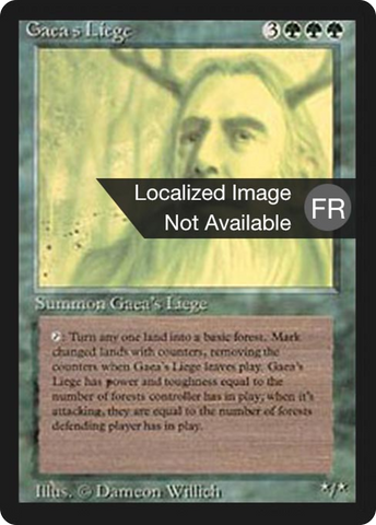 {F} Gaea's Liege [Foreign Black Border][FBB 3ED 198]
