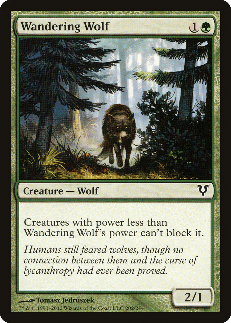 {C} Wandering Wolf [Avacyn Restored][AVR 202]
