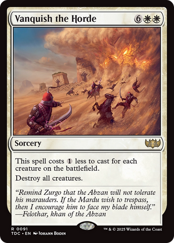{R} Vanquish the Horde [Tarkir: Dragonstorm Commander][TDC 091]