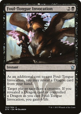 {C} Foul-Tongue Invocation [Dragons of Tarkir][DTK 102]