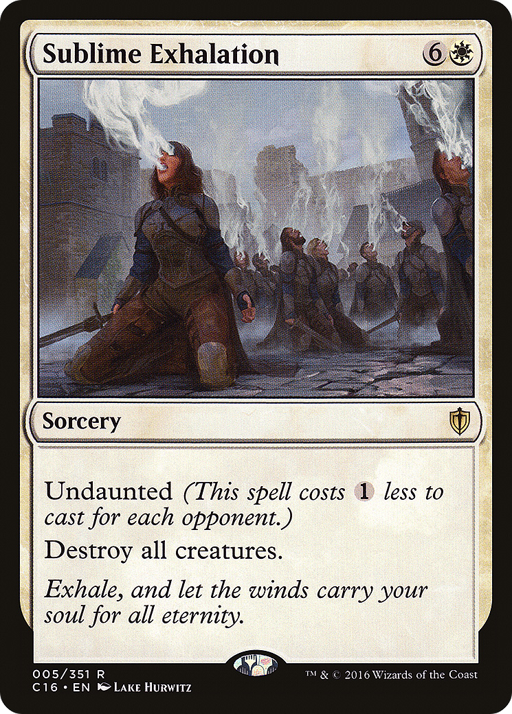 {R} Sublime Exhalation [Commander 2016][C16 005]