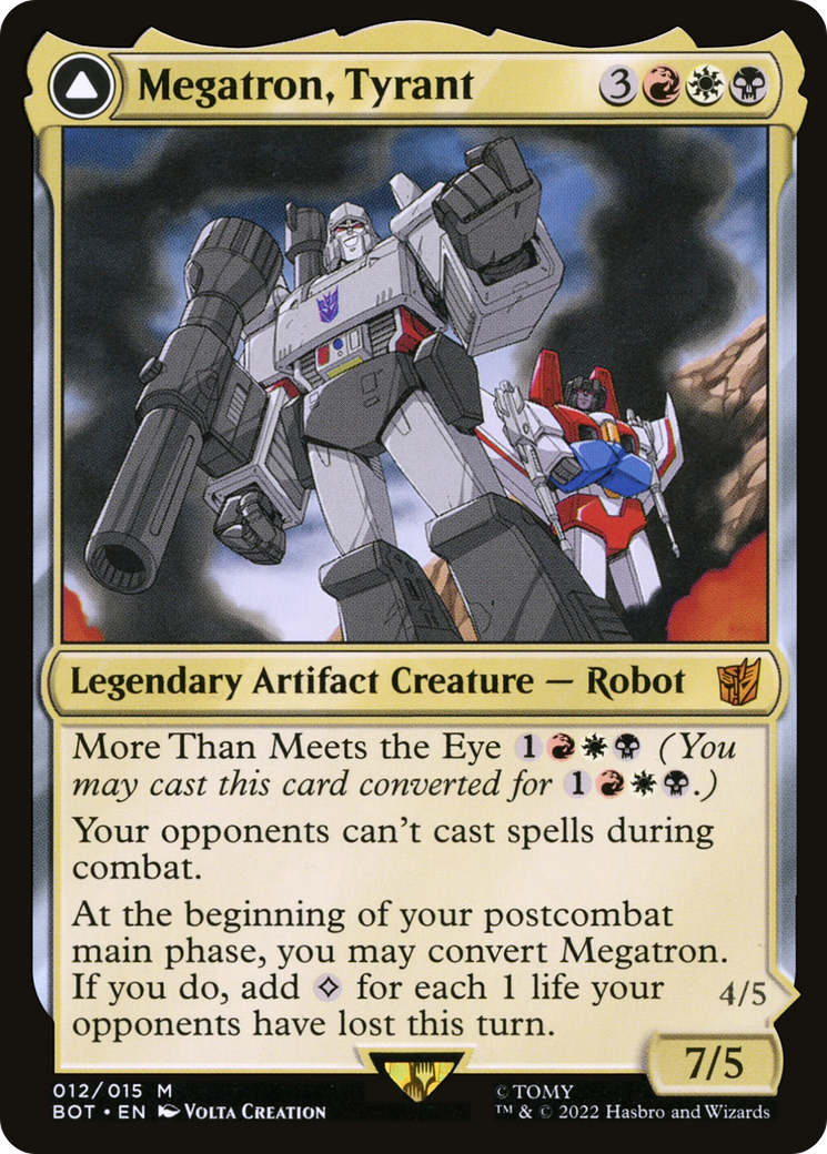 {R} Megatron, Tyrant // Megatron, Destructive Force [Transformers][BOT 012]