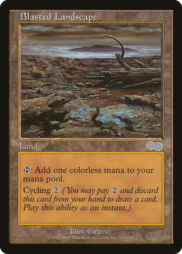 {C} Blasted Landscape [Urza's Saga][USG 319]