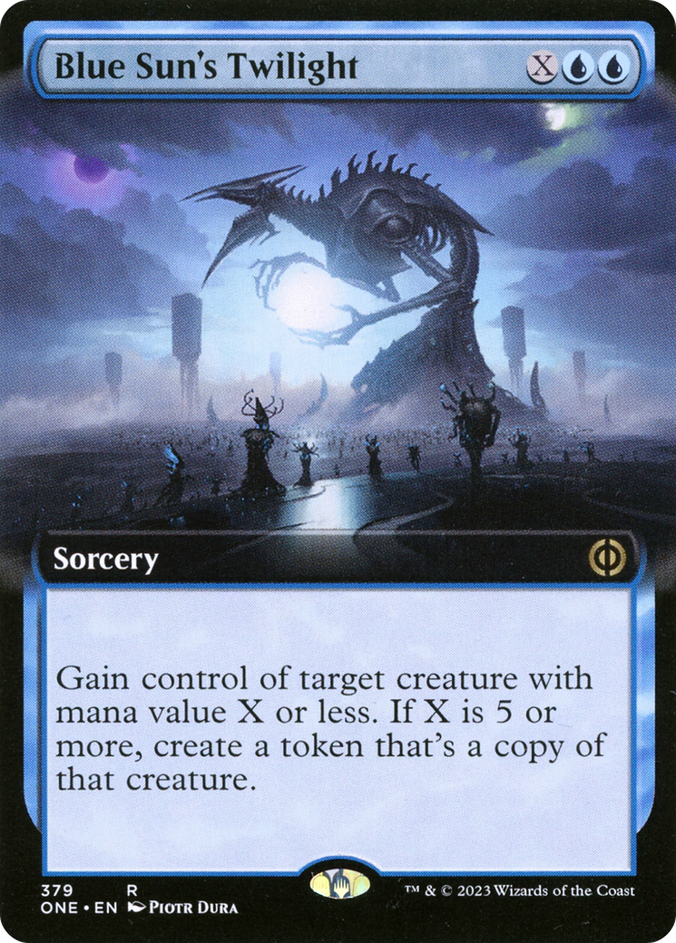{R} Blue Sun's Twilight (Extended Art) [Phyrexia: All Will Be One][ONE 379]