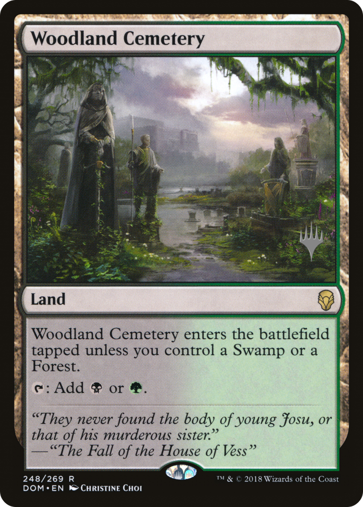 {R} Woodland Cemetery (Promo Pack) [Dominaria Promos][PP DOM 248]