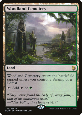 {R} Woodland Cemetery (Promo Pack) [Dominaria Promos][PP DOM 248]