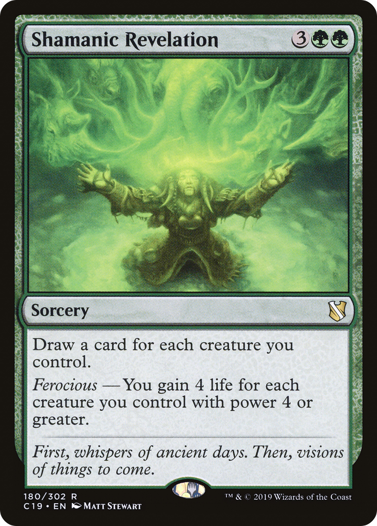 {R} Shamanic Revelation [Commander 2019][C19 180]