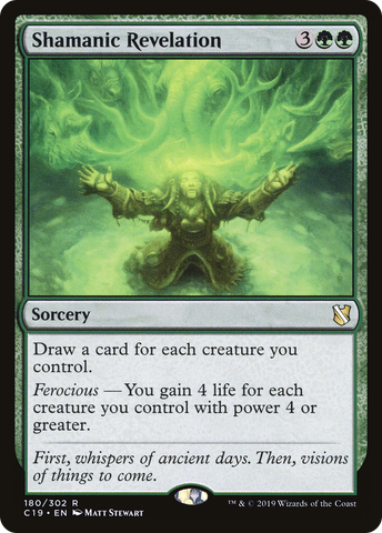 {R} Shamanic Revelation [Commander 2019][C19 180]