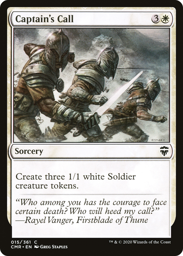 {C} Captain's Call [Commander Legends][CMR 015]