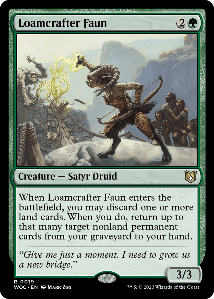 {R} Loamcrafter Faun [Wilds of Eldraine Commander][WOC 019]