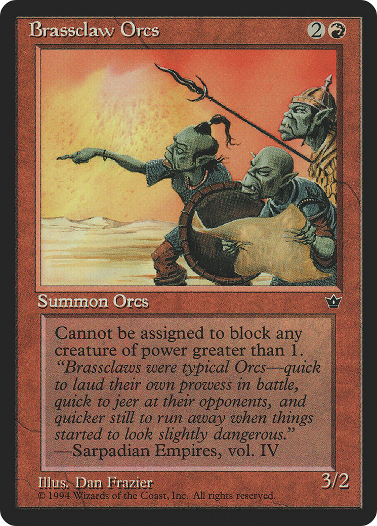 {C} Brassclaw Orcs (Dan Frazier) [Fallen Empires][FEM 49B]