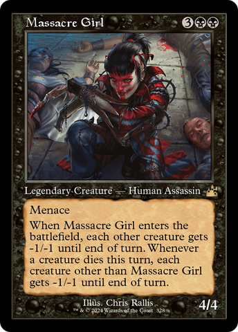 {R} Massacre Girl (Retro) [Ravnica Remastered][RVR 328]