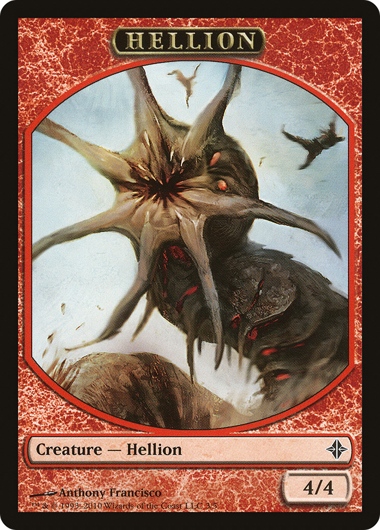{T} Hellion Token [Rise of the Eldrazi Tokens][TROE 003]
