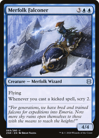 {C} Merfolk Falconer [Zendikar Rising][ZNR 069]