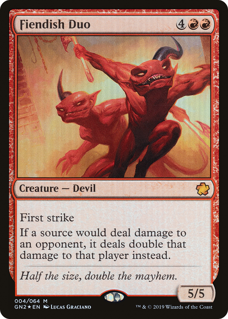 {R} Fiendish Duo [Game Night 2019][GN2 004]