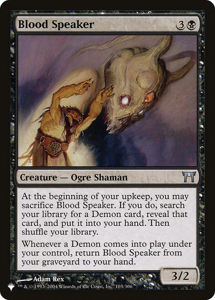 Blood Speaker [LIST 103/306]