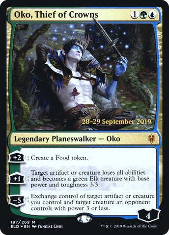 {R} Oko, Thief of Crowns [Throne of Eldraine Prerelease Promos][PR ELD 197]