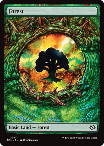 {B} Forest (0291) [Tarkir: Dragonstorm][TDM 291]