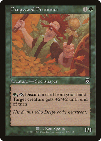 {C} Deepwood Drummer [Mercadian Masques][MMQ 239]